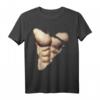 Humorvolles Muskel- & Sixpack T-Shirt für Männer - Lustiges Oberkörper-Design, Ironie & Spaß für Fitness-Fans