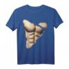 Humorvolles Muskel- & Sixpack T-Shirt für Männer - Lustiges Oberkörper-Design, Ironie & Spaß für Fitness-Fans