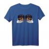 Rottweiler Skelett Hand auf Brust Halloween Kostüm Hund T-Shirt - Gruselige Tierdesigns für Halloween und Geschenkideen für Hunde- und Tierliebhaber