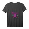 Damen Brustkrebs-Krieger Pfeil Ziel Rosa Schleife T-Shirt - Bewusstseinsförderndes Motiv für Krebspatientinnen & Überlebende im Oktober