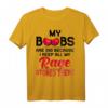 Lustiges HapOwl T-Shirt für Frauen - Meine Brüste sind groß, weil ich meine ganze Wut dort aufbewahrt habe