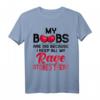 Lustiges HapOwl T-Shirt für Frauen - Meine Brüste sind groß, weil ich meine ganze Wut dort aufbewahrt habe