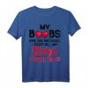 Lustiges HapOwl T-Shirt für Frauen - Meine Brüste sind groß, weil ich meine ganze Wut dort aufbewahrt habe