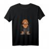 Pudel Hund in Pocket Brust Tasche Damen T-Shirt - Lustiges Design für Pudel Liebhaber, Hundebesitzer & Züchter, Perfekt zum Geburtstag, Muttertag & Weihnachten