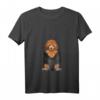 Pudel Hund in Pocket Brust Tasche Damen T-Shirt - Lustiges Design für Pudel Liebhaber, Hundebesitzer & Züchter, Perfekt zum Geburtstag, Muttertag & Weihnachten