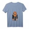 Pudel Hund in Pocket Brust Tasche Damen T-Shirt - Lustiges Design für Pudel Liebhaber, Hundebesitzer & Züchter, Perfekt zum Geburtstag, Muttertag & Weihnachten