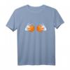 Damen Halloween T-Shirt mit Kürbis und Skelett-Händen auf Brust – Lustiges Kostüm für Partys, Festivals & Events
