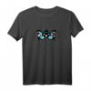 HapOwl T-Shirt mit Finger, Brüsten & Gamepad - Lustiges schwarzes Humor Shirt für Party, Date & Verführung