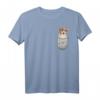 Aussie Australian Shepherd Brust-Tasche Pocket Hundebesitzer T-Shirt – Lustiges Hundemotiv für Hundeliebhaber, Herrchen & Frauchen, perfektes Geschenk