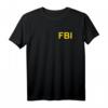 FBI Shirt - Beidseitig bedrucktes Seal Logo T-Shirt für Fans der US-Bundespolizei, Ermittler, Geheimagenten & als Kostüm
