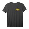 FBI Shirt - Beidseitig bedrucktes Seal Logo T-Shirt für Fans der US-Bundespolizei, Ermittler, Geheimagenten & als Kostüm