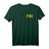 FBI Shirt - Beidseitig bedrucktes Seal Logo T-Shirt für Fans der US-Bundespolizei, Ermittler, Geheimagenten & als Kostüm