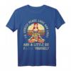 I'm Mostly Peace Love And Light And A Little Go F... Yourself - Lustiges Vintage Yoga T-Shirt für Frauen und Mädchen, perfekte Geschenkidee zu Weihnachten, Geburtstag & Muttertag