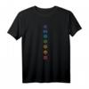 7 Chakren Ausgerichtetes Tantra T-Shirt – Spirituelles Yoga und Meditation Design für Chakrenarbeit, Reiki & Energieheilung