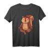 Eichhörnchen im Schneidersitz Yoga Mandala Spirituell T-Shirt – Perfekte Geschenkidee für Yoga-Lehrerinnen, Yogatanten & Spirituelle Enthusiasten
