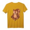 Eichhörnchen im Schneidersitz Yoga Mandala Spirituell T-Shirt – Perfekte Geschenkidee für Yoga-Lehrerinnen, Yogatanten & Spirituelle Enthusiasten