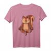 Eichhörnchen im Schneidersitz Yoga Mandala Spirituell T-Shirt – Perfekte Geschenkidee für Yoga-Lehrerinnen, Yogatanten & Spirituelle Enthusiasten