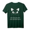 Baumwolle Katzenhaare - Spuren Von Katze - Lustiges Katzen Sprüche T-Shirt für Katzenliebhaber mit Humor