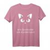 Baumwolle Katzenhaare - Spuren Von Katze - Lustiges Katzen Sprüche T-Shirt für Katzenliebhaber mit Humor