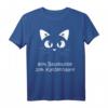 Baumwolle Katzenhaare - Spuren Von Katze - Lustiges Katzen Sprüche T-Shirt für Katzenliebhaber mit Humor