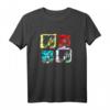 HapOwl Logo T-Shirt mit Vier-Block-Glitch-Design – Nostalgischer TV-Sender Fanartikel zum Jubiläum