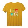 HapOwl Logo T-Shirt mit Vier-Block-Glitch-Design – Nostalgischer TV-Sender Fanartikel zum Jubiläum