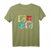 HapOwl Logo T-Shirt mit Vier-Block-Glitch-Design – Nostalgischer TV-Sender Fanartikel zum Jubiläum