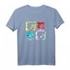 HapOwl Logo T-Shirt mit Vier-Block-Glitch-Design – Nostalgischer TV-Sender Fanartikel zum Jubiläum