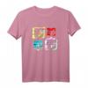 HapOwl Logo T-Shirt mit Vier-Block-Glitch-Design – Nostalgischer TV-Sender Fanartikel zum Jubiläum