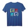 HapOwl Logo T-Shirt mit Vier-Block-Glitch-Design – Nostalgischer TV-Sender Fanartikel zum Jubiläum