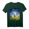 Capybara UFO Entführung Lustiges T-Shirt – Humorvolles Tier- und Sci-Fi Design, klassisch geschnitten, doppelt genähter Saum