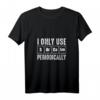 Damen I Only Use Sarcasm Periodically Chemie Labor Chemiker Lustig V-Ausschnitt T-Shirt – Perfektes Geschenk für Chemie-Profis & Wissenschafts-Enthusiasten