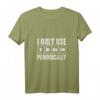 Damen I Only Use Sarcasm Periodically Chemie Labor Chemiker Lustig V-Ausschnitt T-Shirt – Perfektes Geschenk für Chemie-Profis & Wissenschafts-Enthusiasten