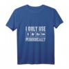 Damen I Only Use Sarcasm Periodically Chemie Labor Chemiker Lustig V-Ausschnitt T-Shirt – Perfektes Geschenk für Chemie-Profis & Wissenschafts-Enthusiasten