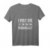 Damen I Only Use Sarcasm Periodically Chemie Labor Chemiker Lustig V-Ausschnitt T-Shirt – Perfektes Geschenk für Chemie-Profis & Wissenschafts-Enthusiasten