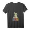 Damen Alpaka Wissenschaft Chemie T-Shirt mit V-Ausschnitt – Leichtes, klassisch geschnittenes Basic-Shirt für Frauen