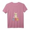 Damen Alpaka Wissenschaft Chemie T-Shirt mit V-Ausschnitt – Leichtes, klassisch geschnittenes Basic-Shirt für Frauen
