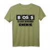 Boss es liegt in meiner Chemie - Lustiges Chemie T-Shirt als Geschenkidee für Chemiker, Laboranten, Wissenschaftler und Nerds