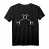 Wasser H2O Chemie Molekül Struktur T-Shirt – Perfektes Geschenk für Chemie-Liebhaber zu Geburtstag, Weihnachten & besonderen Anlässen