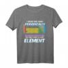 Ich trage dieses Shirt Periodisch Perdionsystem Chemie – Humorvolles Chemie T-Shirt für Studenten, Lehrer und Wissenschaftler