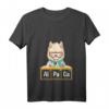 Damen Love Llama Alpaca Periodensystem Chemie Wissenschaft T-Shirt mit V-Ausschnitt – Perfektes Geschenk für Lehrer, Chemiker, Physiker und Nerds