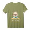 Damen Love Llama Alpaca Periodensystem Chemie Wissenschaft T-Shirt mit V-Ausschnitt – Perfektes Geschenk für Lehrer, Chemiker, Physiker und Nerds