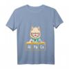 Damen Love Llama Alpaca Periodensystem Chemie Wissenschaft T-Shirt mit V-Ausschnitt – Perfektes Geschenk für Lehrer, Chemiker, Physiker und Nerds