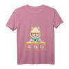 Damen Love Llama Alpaca Periodensystem Chemie Wissenschaft T-Shirt mit V-Ausschnitt – Perfektes Geschenk für Lehrer, Chemiker, Physiker und Nerds