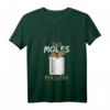 Damen Chemie T-Shirt: Two Moles Per Liter - Wissenschafts Sprüche für Studenten & Lehrer mit V-Ausschnitt