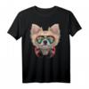 Chihuahua Hund als DJ im Raum-Galaxie-Sonnenbrille T-Shirt – Lustiges Tierdesign für Hunde- und Tierliebhaber