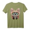 Chihuahua Hund als DJ im Raum-Galaxie-Sonnenbrille T-Shirt – Lustiges Tierdesign für Hunde- und Tierliebhaber