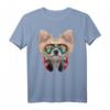 Chihuahua Hund als DJ im Raum-Galaxie-Sonnenbrille T-Shirt – Lustiges Tierdesign für Hunde- und Tierliebhaber