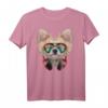 Chihuahua Hund als DJ im Raum-Galaxie-Sonnenbrille T-Shirt – Lustiges Tierdesign für Hunde- und Tierliebhaber