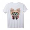 Chihuahua Hund als DJ im Raum-Galaxie-Sonnenbrille T-Shirt – Lustiges Tierdesign für Hunde- und Tierliebhaber